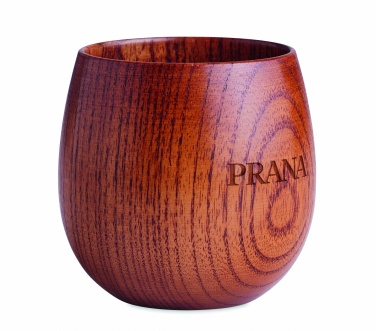 Logo trade business gifts image of: Oak wooden mug 250 ml