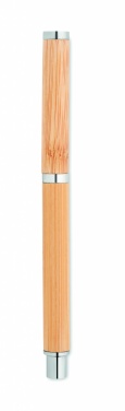 Logo trade promotional items picture of: Bamboo gel pen