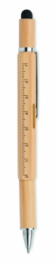 Logo trade promotional item photo of: Spirit level pen in bamboo