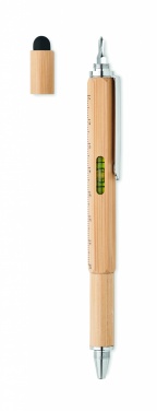 Logo trade promotional gifts picture of: Spirit level pen in bamboo