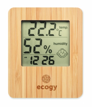 Logotrade promotional giveaway image of: Bamboo weather station