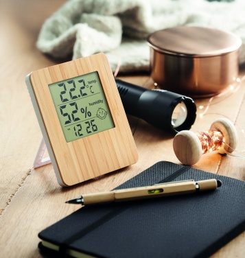 Logo trade corporate gift photo of: Bamboo weather station