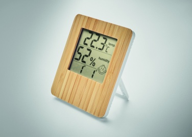 Logotrade promotional merchandise image of: Bamboo weather station