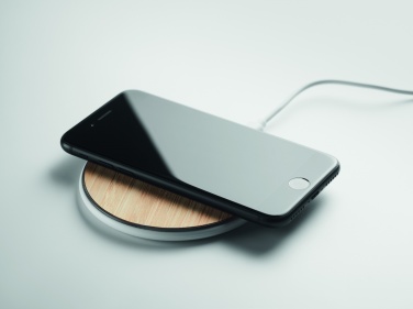 Logotrade advertising products photo of: Bamboo wireless charger 10W