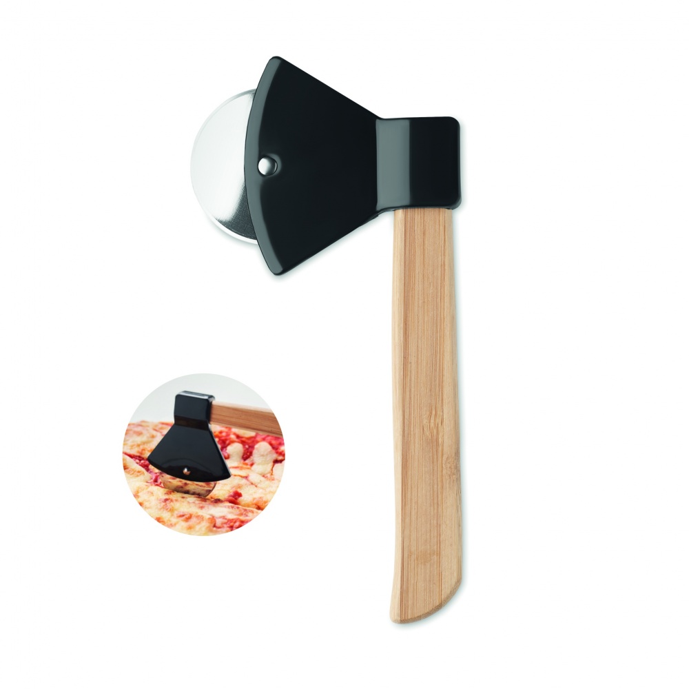 Logotrade promotional item picture of: Pizza cutter bamboo handle