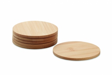 Logotrade business gift image of: Set of 6 bamboo coasters