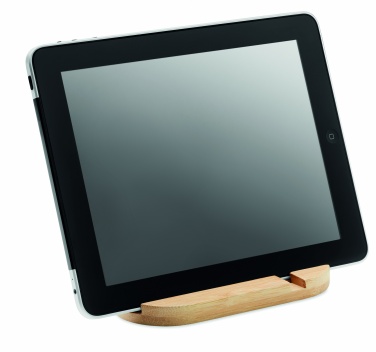 Logo trade promotional items picture of: Bamboo tablet/smartphone stand