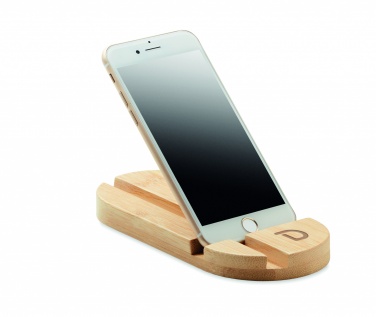 Logotrade promotional item picture of: Bamboo tablet/smartphone stand