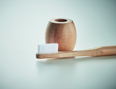 Logotrade corporate gifts photo of: Bamboo tooth brush with stand