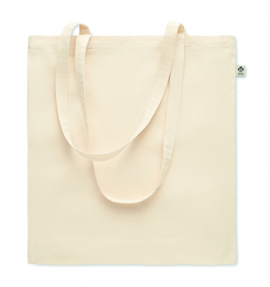 Logo trade promotional giveaways image of: Organic cotton shopping bag