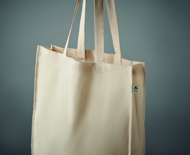 Logo trade promotional gift photo of: Organic cotton shopping bag