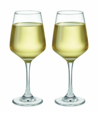 Logo trade corporate gift photo of: Set of 2 wine glasses