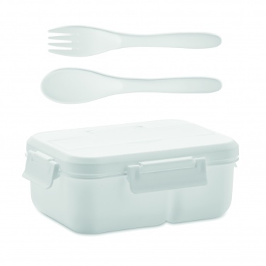 Logo trade promotional giveaway photo of: Lunch box with cutlery in PP