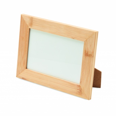 Logo trade promotional giveaways picture of: Bamboo photo frame