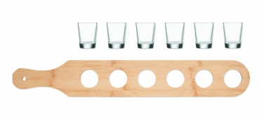 Logo trade promotional merchandise image of: Set of 6 shot glasses