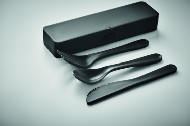 Logotrade corporate gift picture of: Cutlery set recycled PP