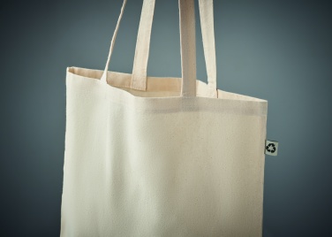 Logo trade promotional merchandise picture of: Recycled cotton shopping bag