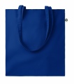 Recycled cotton shopping bag, Blue