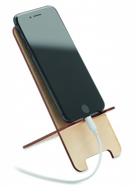 Logo trade corporate gifts picture of: Birch Wood phone stand