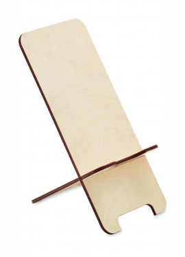 Logo trade corporate gift photo of: Birch Wood phone stand