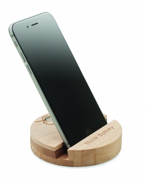 Logotrade promotional merchandise image of: Birch Wood phone stand