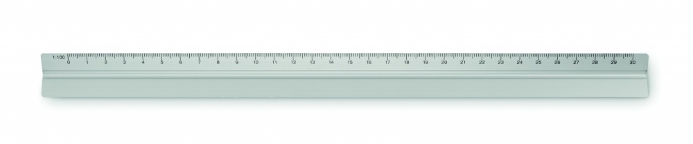 Logo trade business gifts image of: 30cm Ruler in aluminium