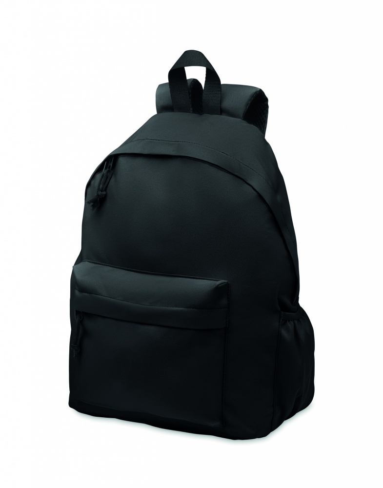 Logo trade promotional merchandise photo of: 600D RPET polyester backpack