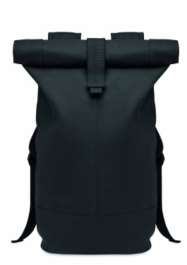 Logotrade promotional giveaway picture of: Rolltop washed canvas backpack