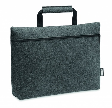 Logotrade promotional giveaway image of: RPET felt zippered laptop bag