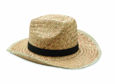 Logo trade business gifts image of: Natural straw cowboy hat