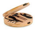 15 piece tool set bamboo case, Wood