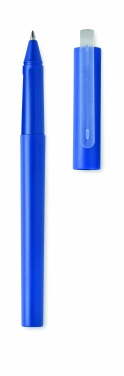 Logotrade promotional item image of: RPET blue gel ink ball pen