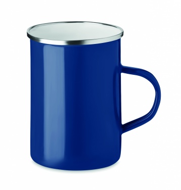 Logo trade business gift photo of: Metal mug with enamel layer