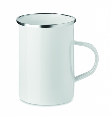 Logo trade promotional gifts image of: Metal mug with enamel layer