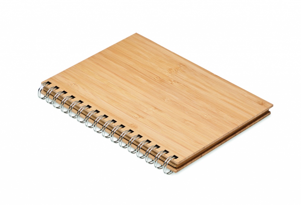 Logotrade advertising products photo of: A5 ring bound Bamboo notebook