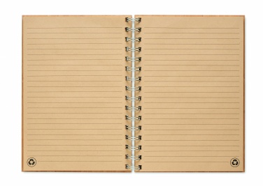 Logo trade promotional product photo of: A5 ring bound Bamboo notebook