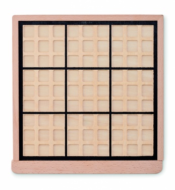 Logo trade promotional gift photo of: Wooden sudoku board game