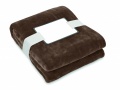 RPET fleece blanket 280 gr/m², Chocolate