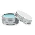 Vegan lip balm in round tin, Baby Blue