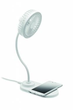 Logotrade advertising products photo of: Desktop charger fan with light