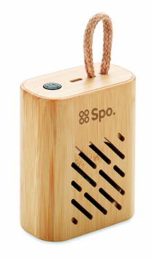 Logotrade advertising product image of: 3W Bamboo wireless speaker