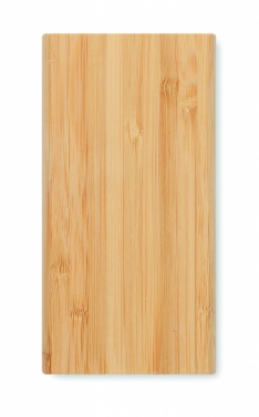 Logo trade promotional gift photo of: 6000 mAh Bamboo power bank