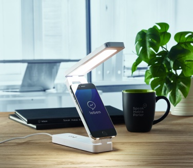 Logotrade promotional merchandise picture of: Lamp and wireless charger 10W