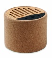 Round cork wireless speaker, Beige