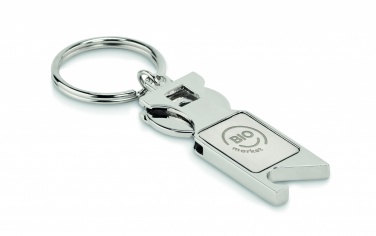 Logo trade promotional gifts image of: Euro Token key ring Porvoo