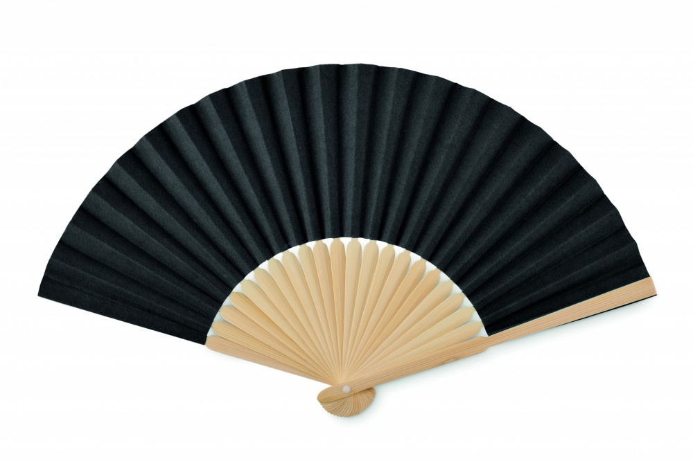 Logo trade advertising products image of: Manual hand fan