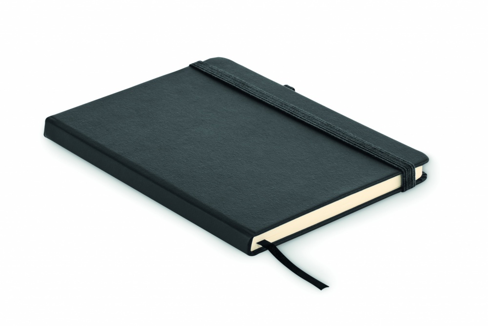 Logo trade promotional merchandise photo of: Recycled Leather A5 notebook