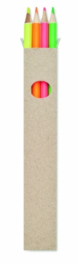 Logotrade promotional gift image of: 4 highlighter pencils in box