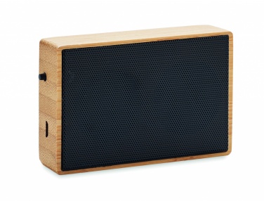 Logotrade advertising product image of: Solar bamboo wireless speaker