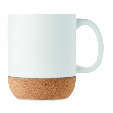 Logotrade promotional giveaway image of: Matt ceramic cork mug 300 ml